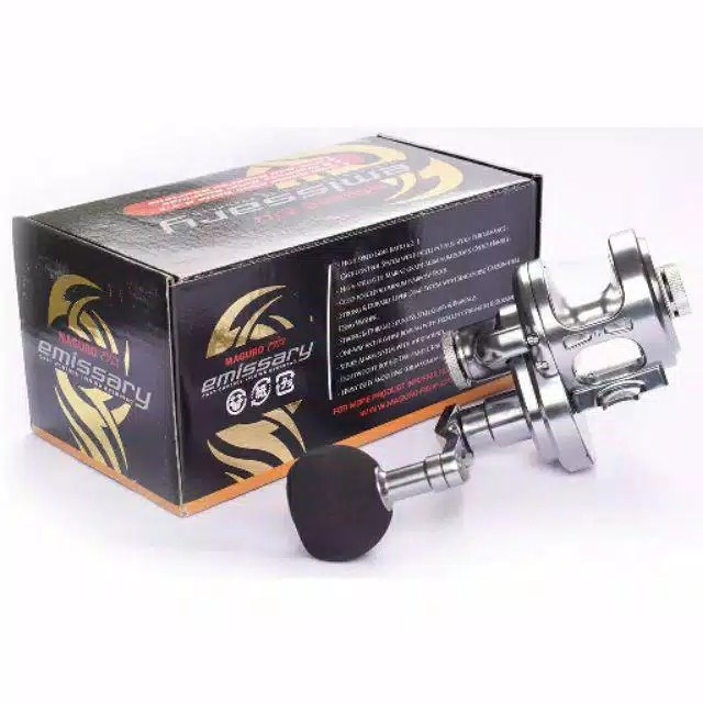 Reel Jigging Maguro Emissary 300H  (Handle Kanan) | Overhead Reel | Reel Laut