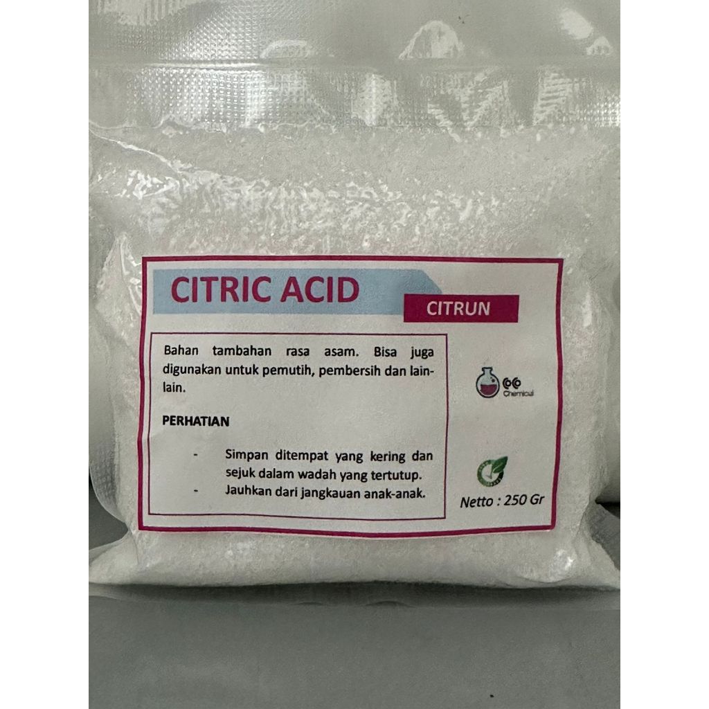 Citrun 250 gr / Citric Acid / Biang Citrun Pembersih serba guna