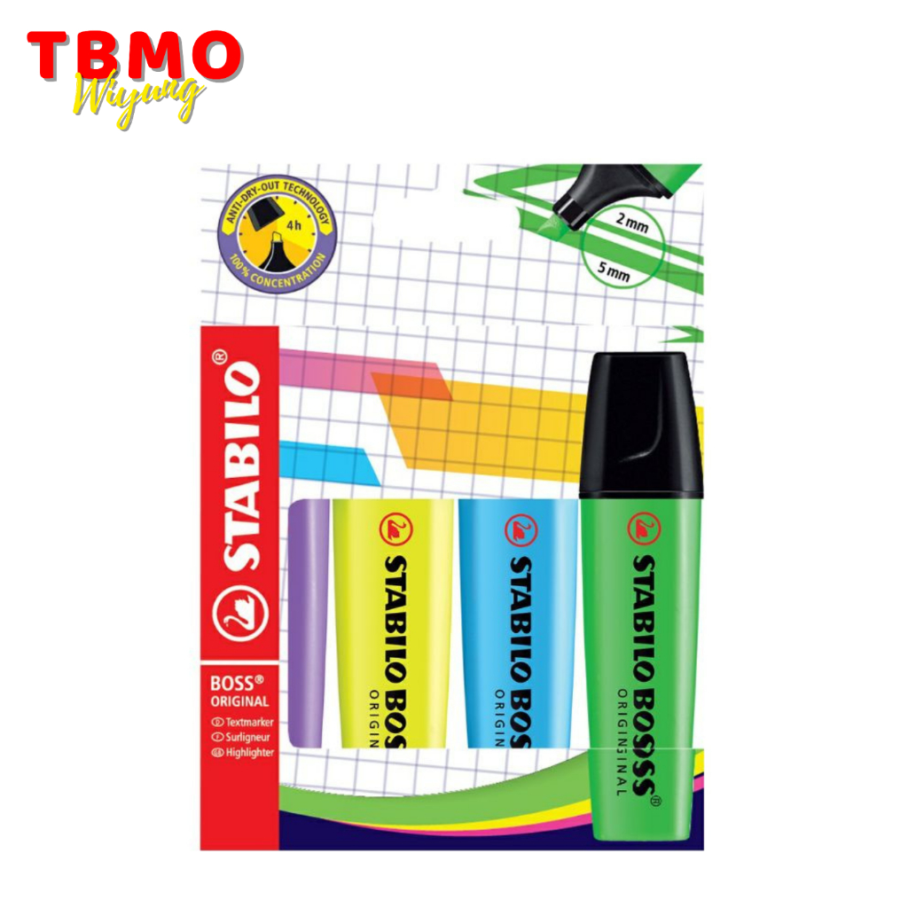 

Stabilo Boss Original Set 4 Highlighter