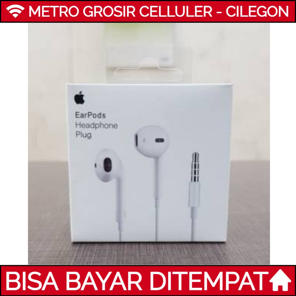 HEADSET EARPHONE HP IPHONE 5 6 ORIGINAL ORI HANDFREE EARPODS HEADPHONE