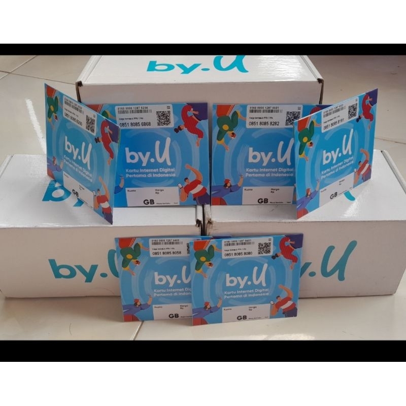 KARTU BY.U KOSONGAN SEGEL BOX ISI 100pcs