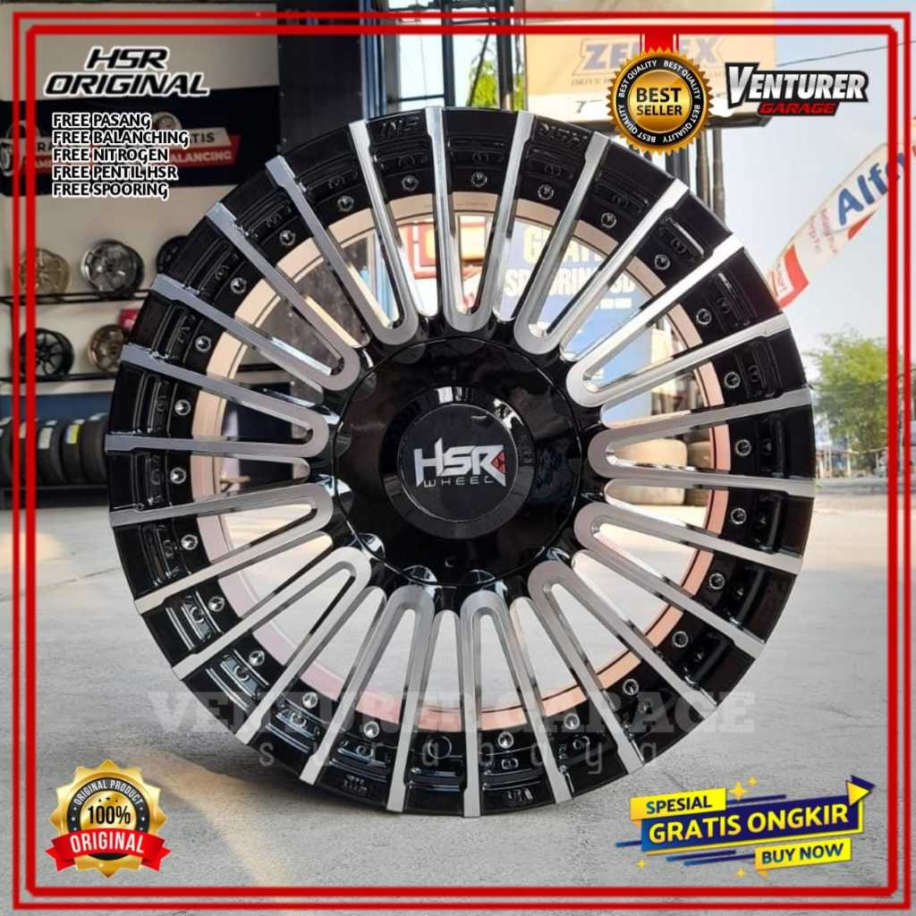 VELG MOBIL RING18 HSR AMARASI PCD 5X114,3 VELG RACING RING 18 BUAT ALPHARD,VELFIRE,LEXUS DLL