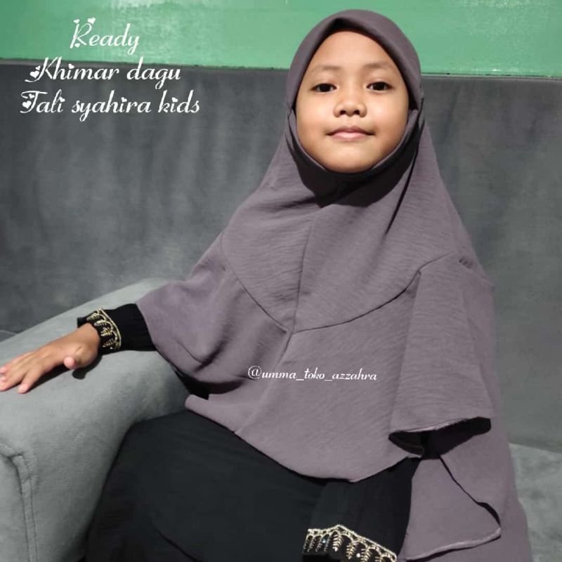 Khimar dagu tali syahira KIDS