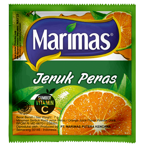 

MINUMAN MARIMAS JERUK PERAS / JEPER1 RENCENG ISI 10 MURAH