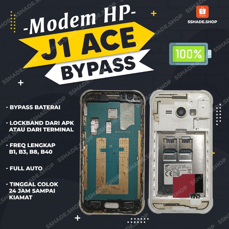 Modem hp J1 Ace bypass baterai full auto + port antena
