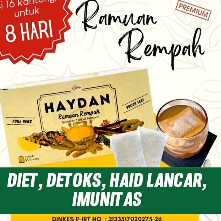 

Serba murah Harga Promo.. Teh Detox | Teh Celup Rempah | JSR | Imunitas | Ramuan Rempah Haydan 87H 81