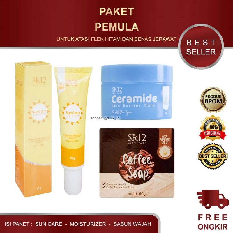 PAKET PEMULA SR12, CREAM PEMULA