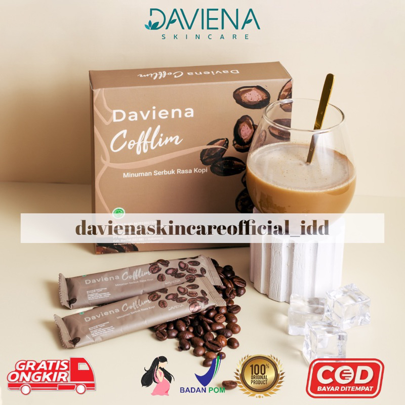 Daviena Coffe Slim Coffslim Daviena Skincare Minuman Diet Pelangsing Daviena Davienaskincareofficial