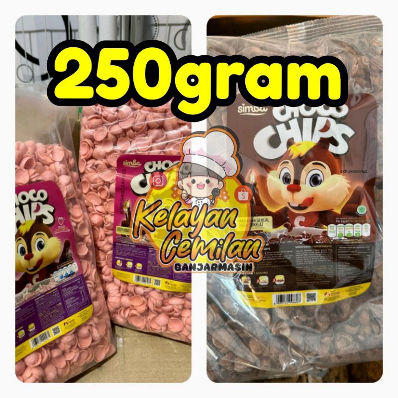 

250gram Simba Choco Chips Makanan Sereal Rasa Cokelat & Strawberry