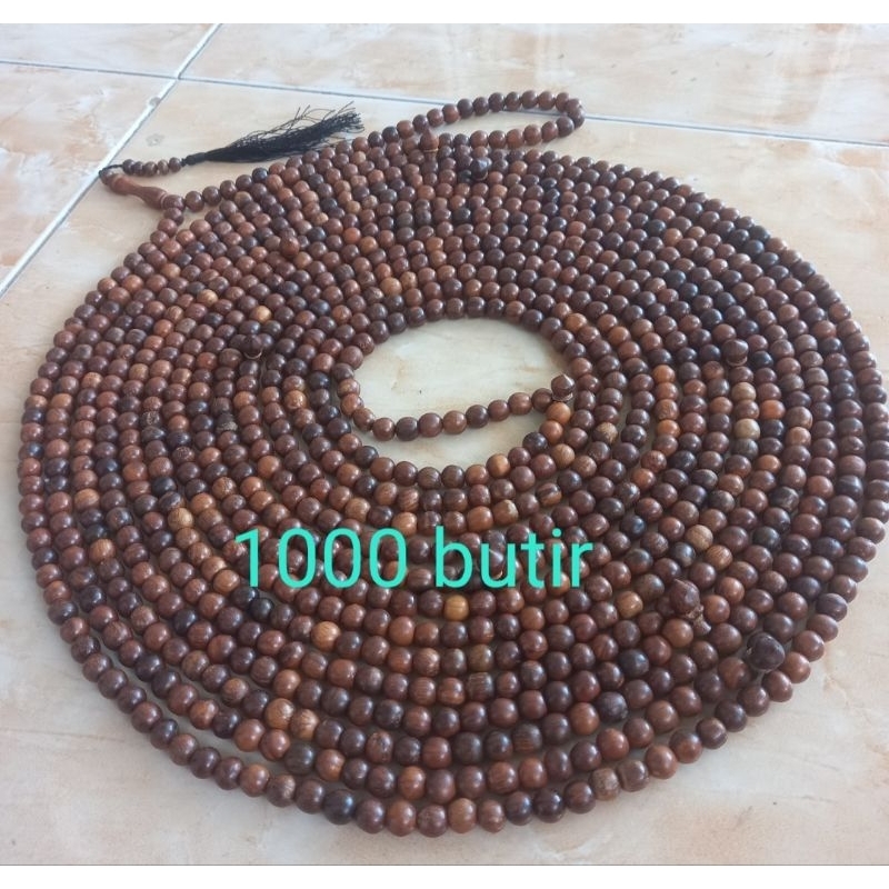 tasbih 1000 butir 8mm tasbih kayu gaharu kalimantan tasbih isi 1000 tasbih 1000 biji bukan kayu cend