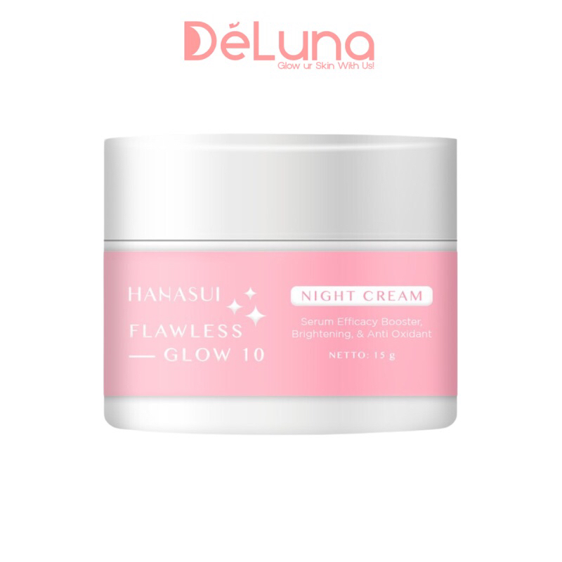 hanasui day cream/night cream flawless glow
