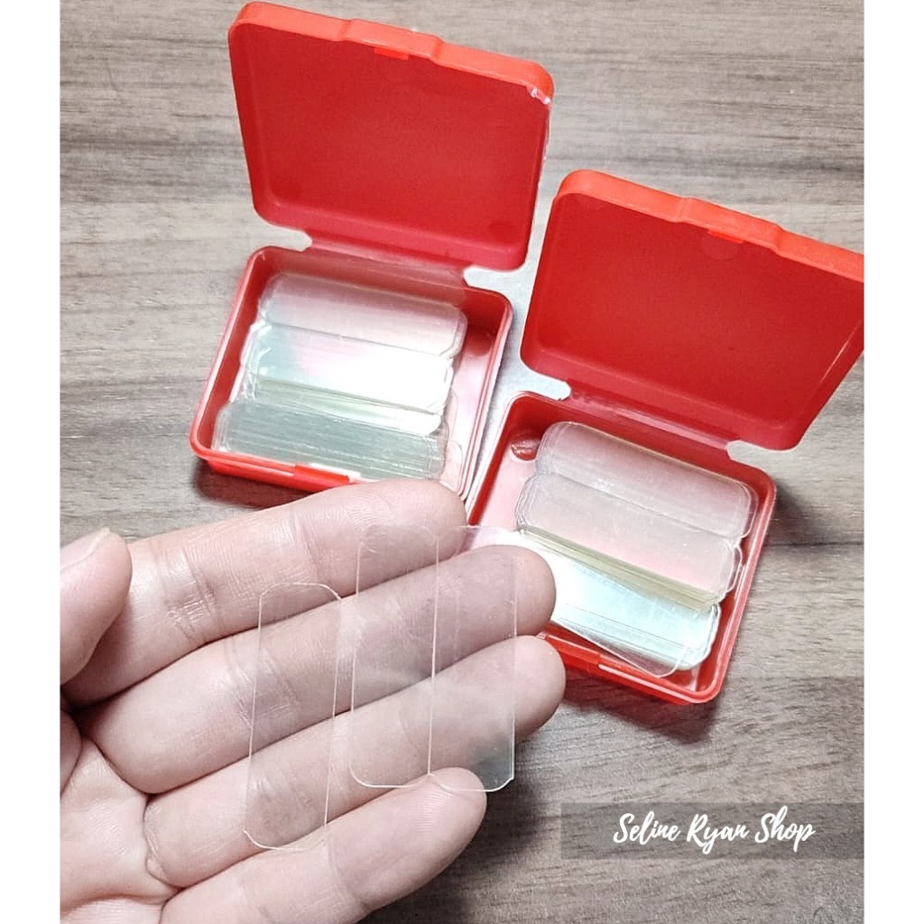 

60 PCS Double Tape Nano Kotak BOX Merah