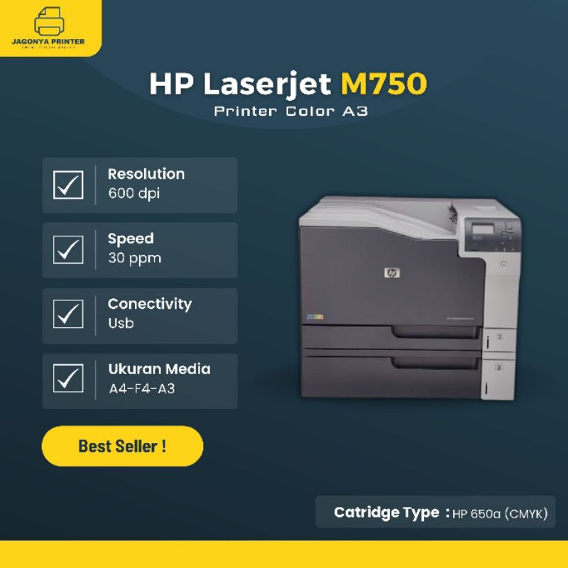 Printer Hp Laserjet Enterprise M750 Printer Warna A3