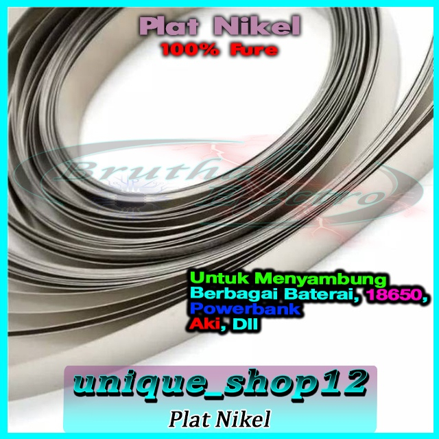 Plat Nikel Penyambung Baterai Lithium (Meteran)