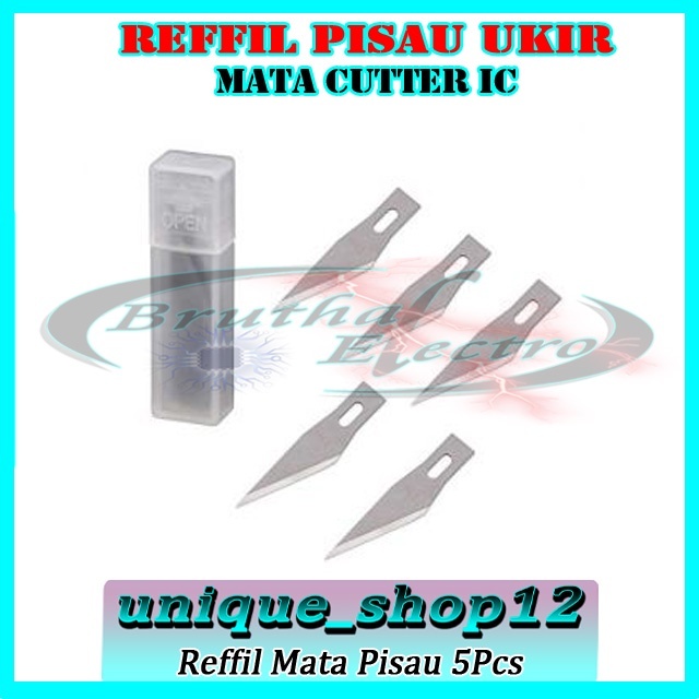 

Isi Ulang Mata Pisau Ic Cutter Refill Pisau Ukir