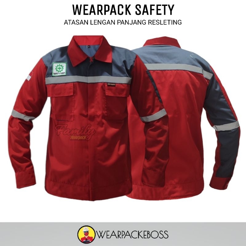 Wearpack / Baju Proyek / Baju Bengkel / Baju Seragam Kerja / Seragam Proyek / Wearpack Atasan