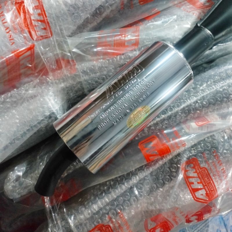knalpot AHM original fizr satria 2tak knalpot AHM Malaysia original