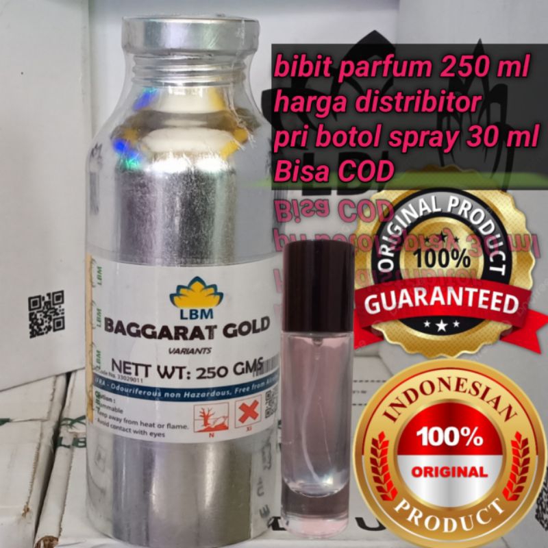 BIBIT PARFUM BACARAT GOLD88 250 ML GARANSI SEGEL PABRIK