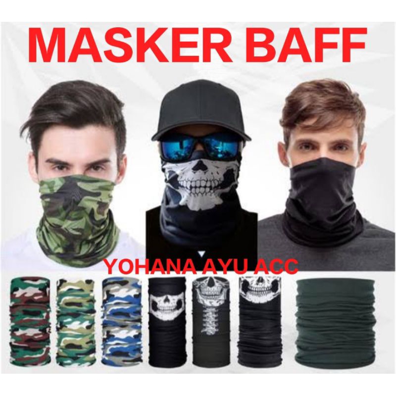 MASKER BAFF COWOK / MASKER WAJAH PRIA / MASKER / MASKER MOTIF