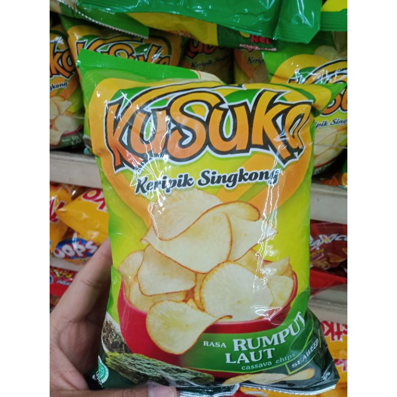 

Kusuka Keripik singkong Rasa Rumput Laut 60gr