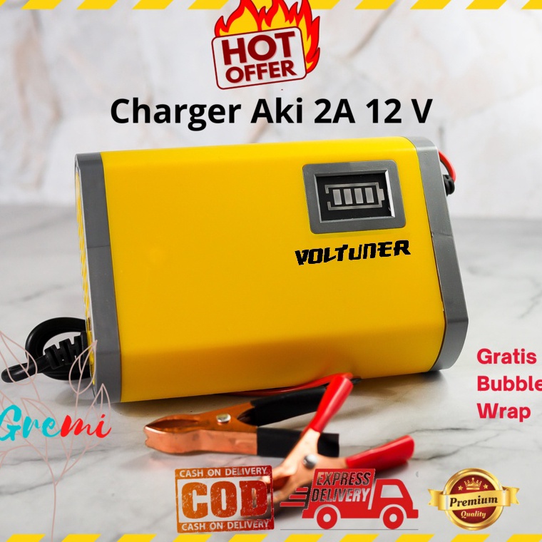10.10 SALE Charger Aki Motor Mobil Casan Carger Cas 2A 12V