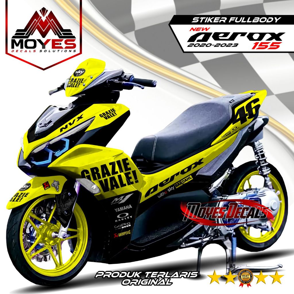 Decal Aerox Fullbody Dekal Aerox New Fullbody Stiker Aerox Fullbody Sticker New Aerox Fullbody