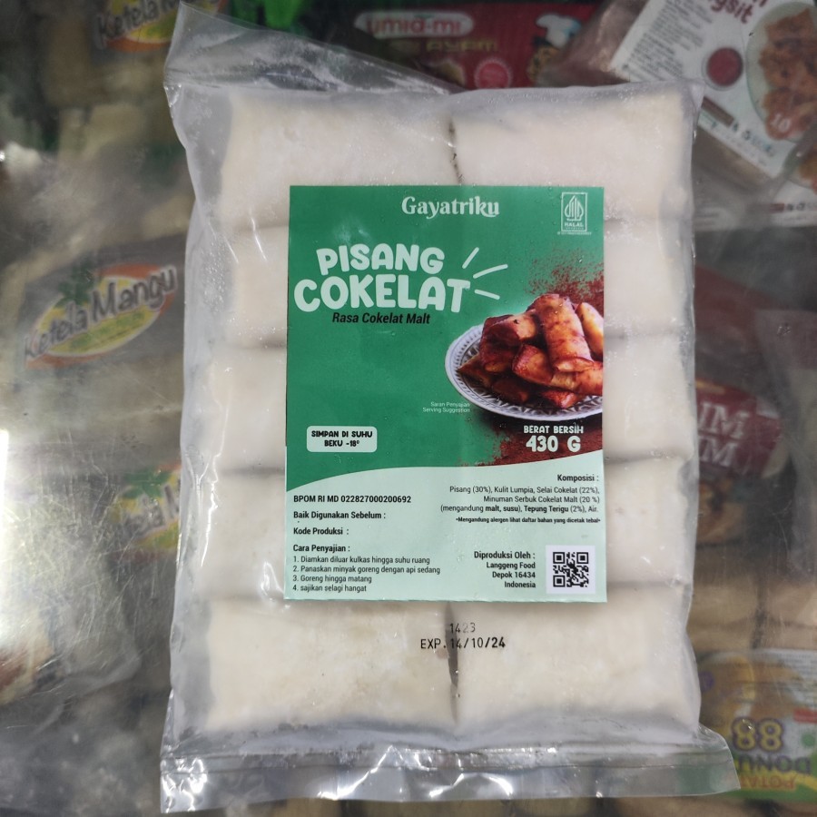 

Gayatriku pisang cokelat malt isi 10