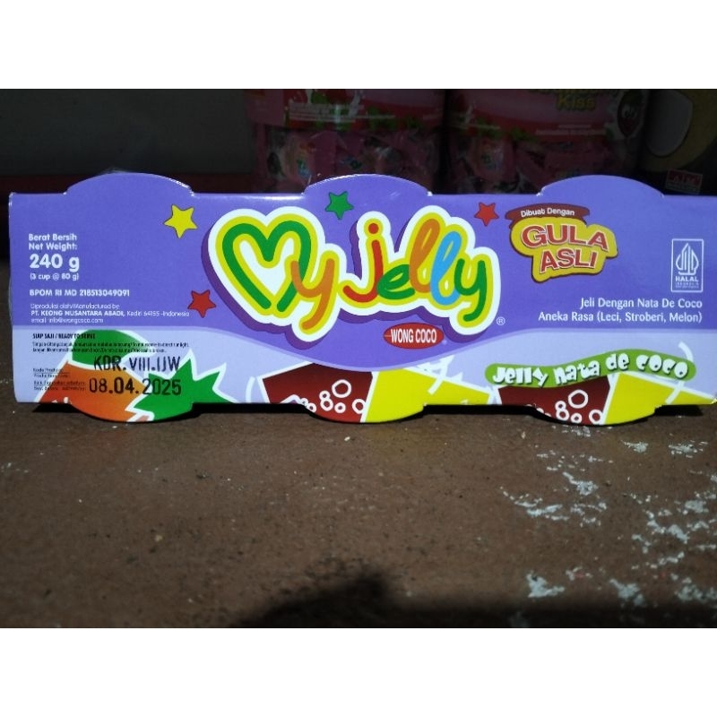 MY JELLY WONG COCO 3x80 gr / 240 gram isi 3