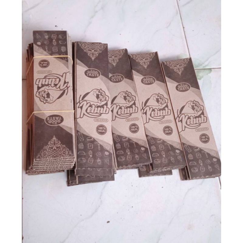 Kertas kebab / Kemasan kebab / Bungkus kebab