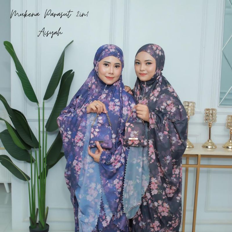 MUKENA AISYAH MINI TRAVELLING PARASUT/ MUKENA DEWASA PARASUT/ MUKENA TRAVELLING MINI