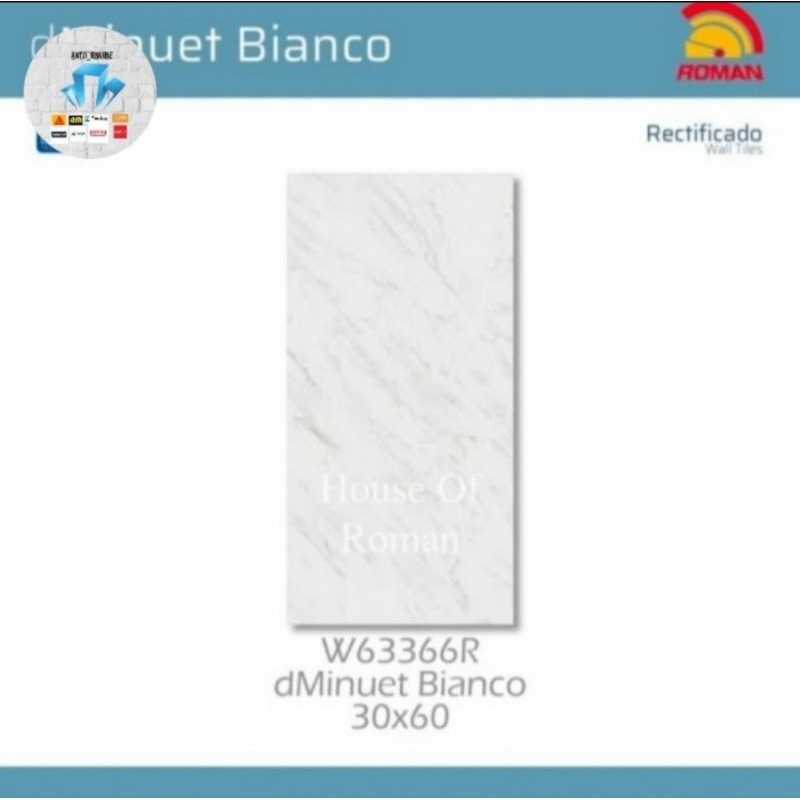 Roman Keramik W63366R dMinuet Bianco 30x60 kw1