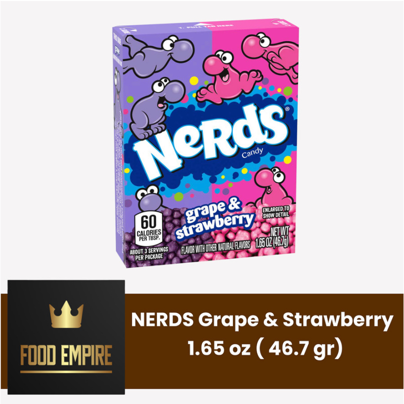 

NERDS Grape & Strawberry Candy 1,65 oz | Permen Rasa Buah 46.7 gram