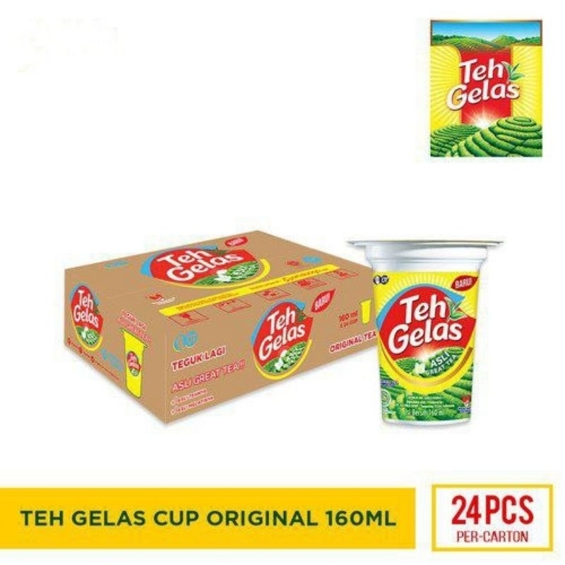 

Teh gelas minuman kemasan gelas 1 dus isi 24 gelas promo murah