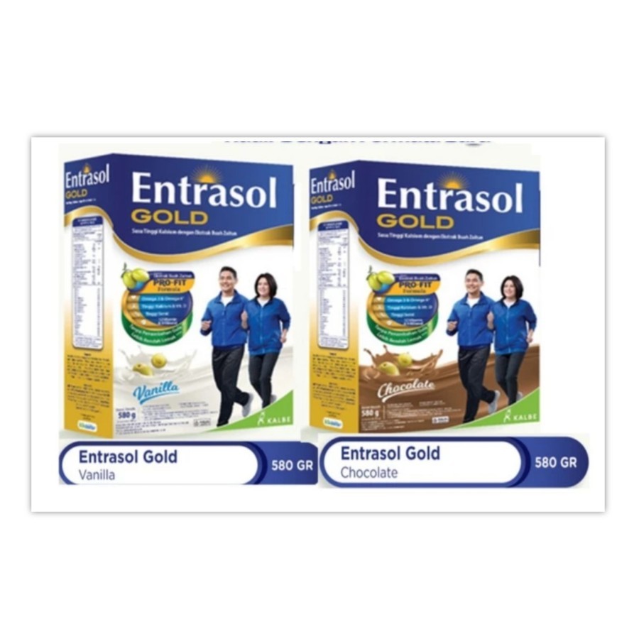 

Entrasol Gold Susu Nutrisi Lansia Usia 51+ Rasa Vanilla / Coklat 580 gr