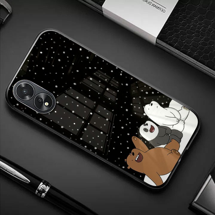 Case oppo A38 - Case oppo A38 - Silikon oppo A38 - Case lucu oppo A38 - Softcase kaca Oppo A38 (GC10