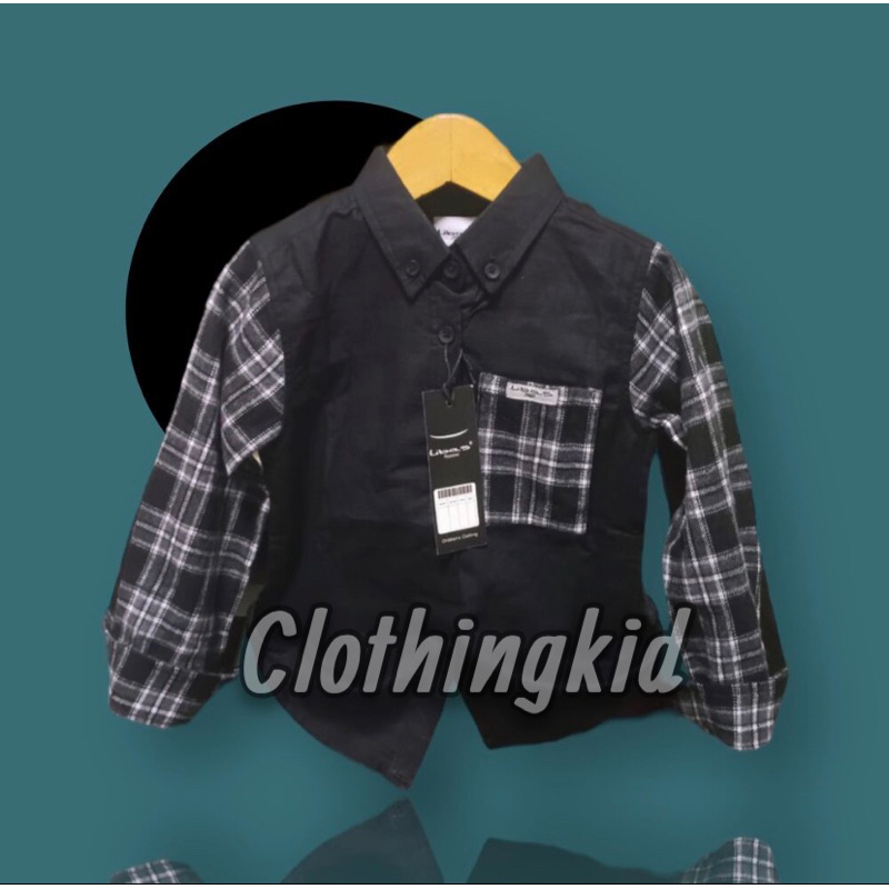 BEST SELLER KEMEJA ANAK LAKI-LAKI 6 BULAN-12 TAHUN POLOS MIX KOTAK-KOTAK LENGAN PANJANG PREMIUM QUAL