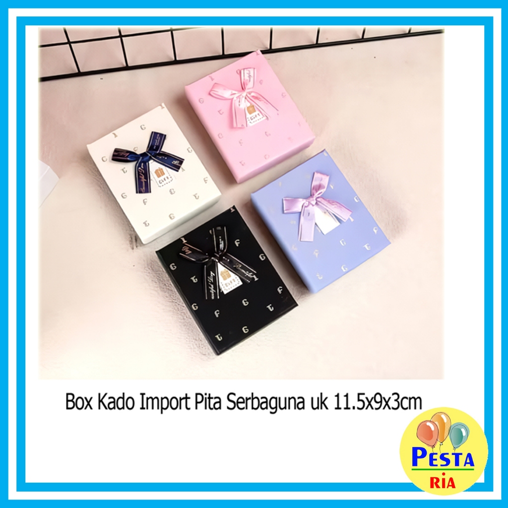 

Murah!! (1Pcs) Box Kado Pita Serbaguna Uk 11,5x9x3cm, kotak jam tangan, box ultah, kotak hampers, gift box, hard box, HARGA SUDAH TERMASUK BUBBLE