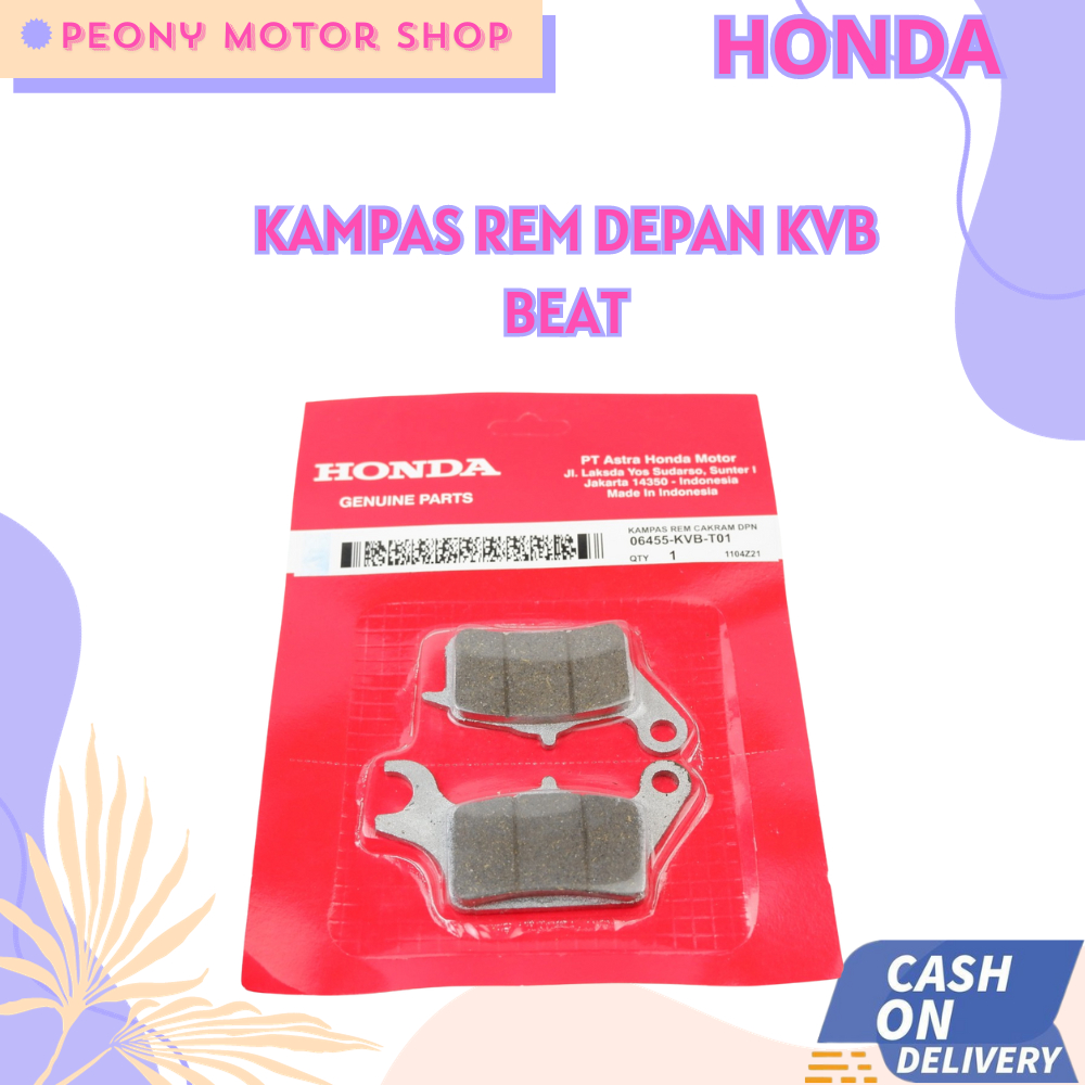 kampas rem honda beat - kampas rem depan beat fi - Dispad Depan Honda Beat - dispad vario cbs - KVB 