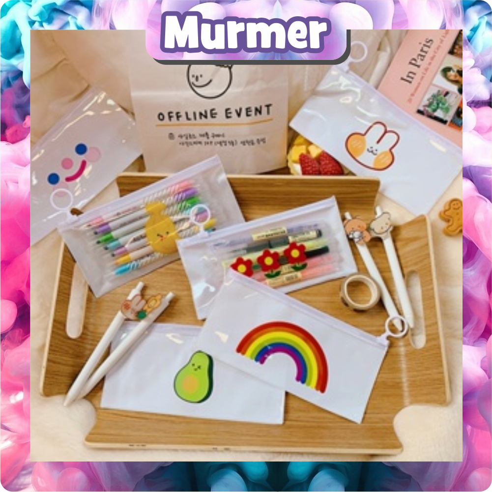 

MurmerOfficial Pouch Dompet Mika Make Up Kawai Pouch Resleting Tempat Alat tulis Pouch Travel Pouch R799