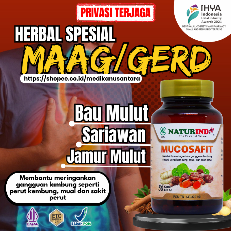 Obat Asam Lambung Penghilang Bau Mulut Gerd Permanen Kronis Sariawan Obat Magh Maag Kronis Herbal Ge