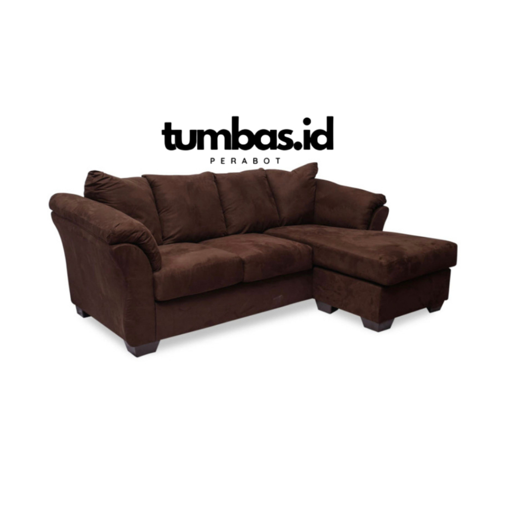 Ashley darcy sofa L sectional kanan fabric