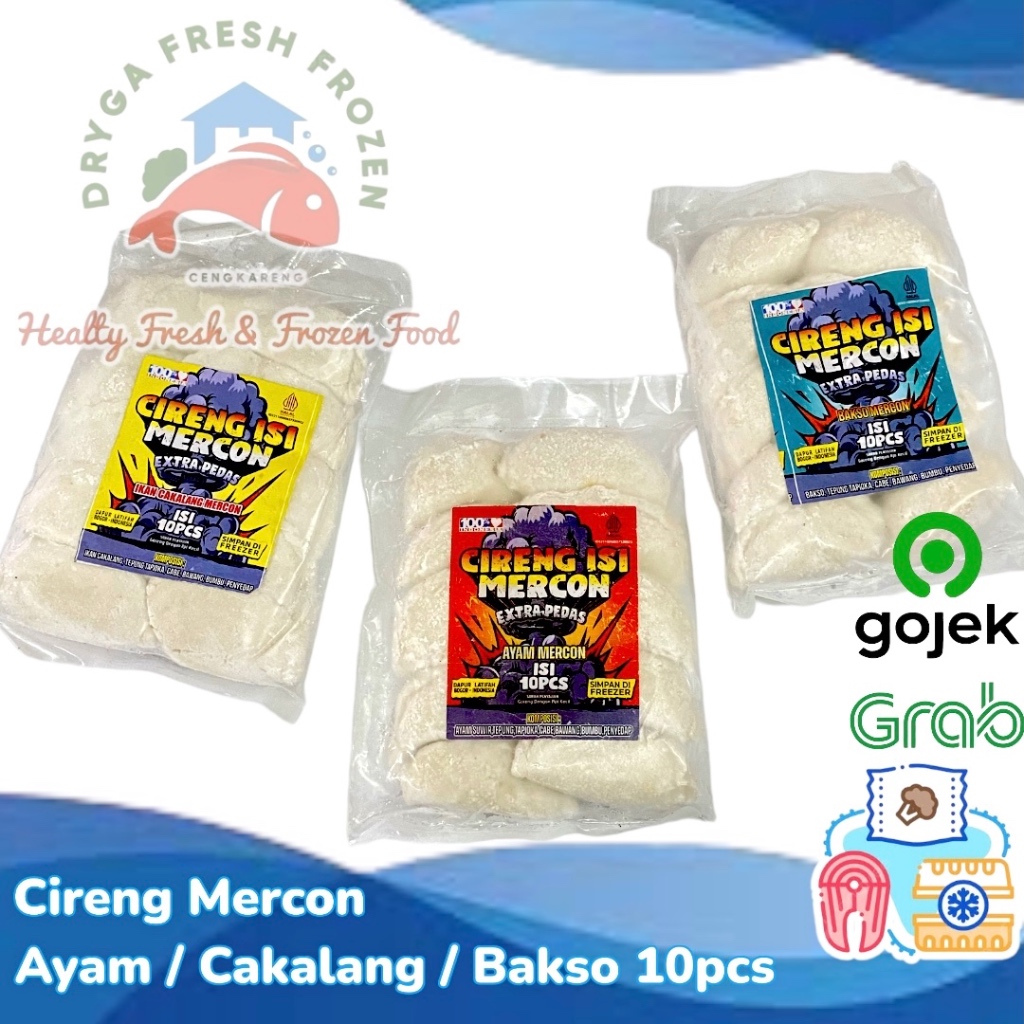 

Cireng Mercon Isi Ayam Ikan Cakalang Bakso 10pcs