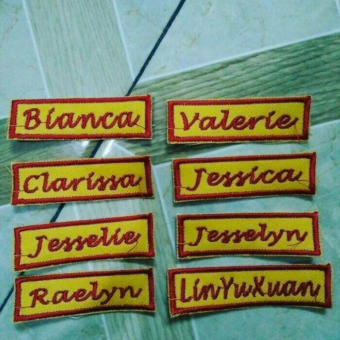 LABEL NAMA BORDIR