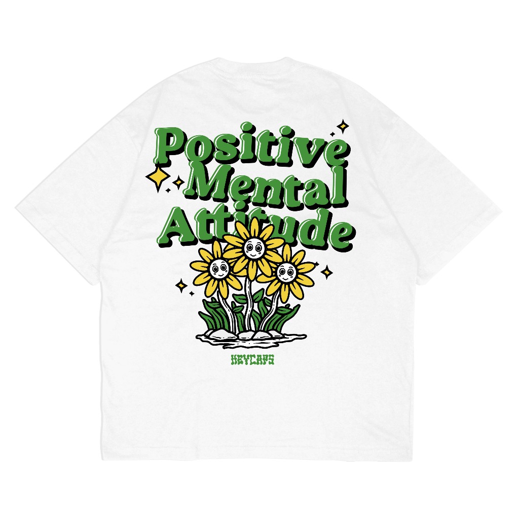[Oversize] BAJU KAOS OVERSIZE / OVERSIZE TSHIRT "POSITIVE ATTITUDE"