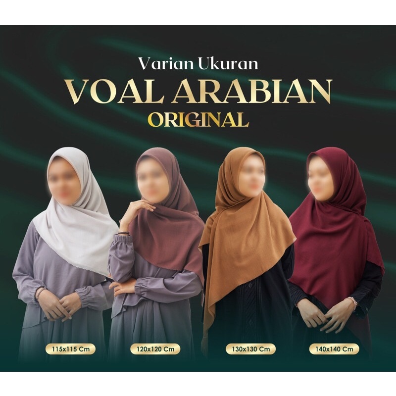 Segiempat Voal Arabian 120x120