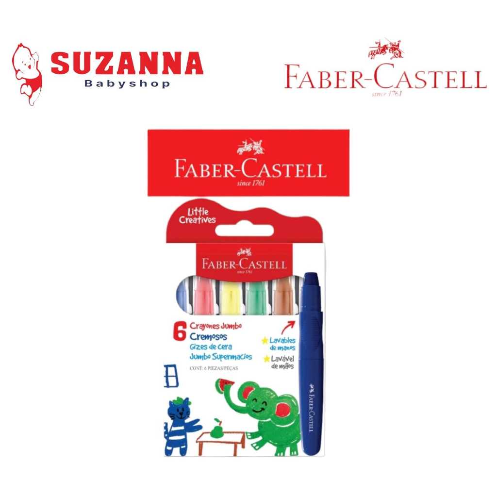 

Faber Castell Jumbo Creamy Crayon Set 6 - Krayon
