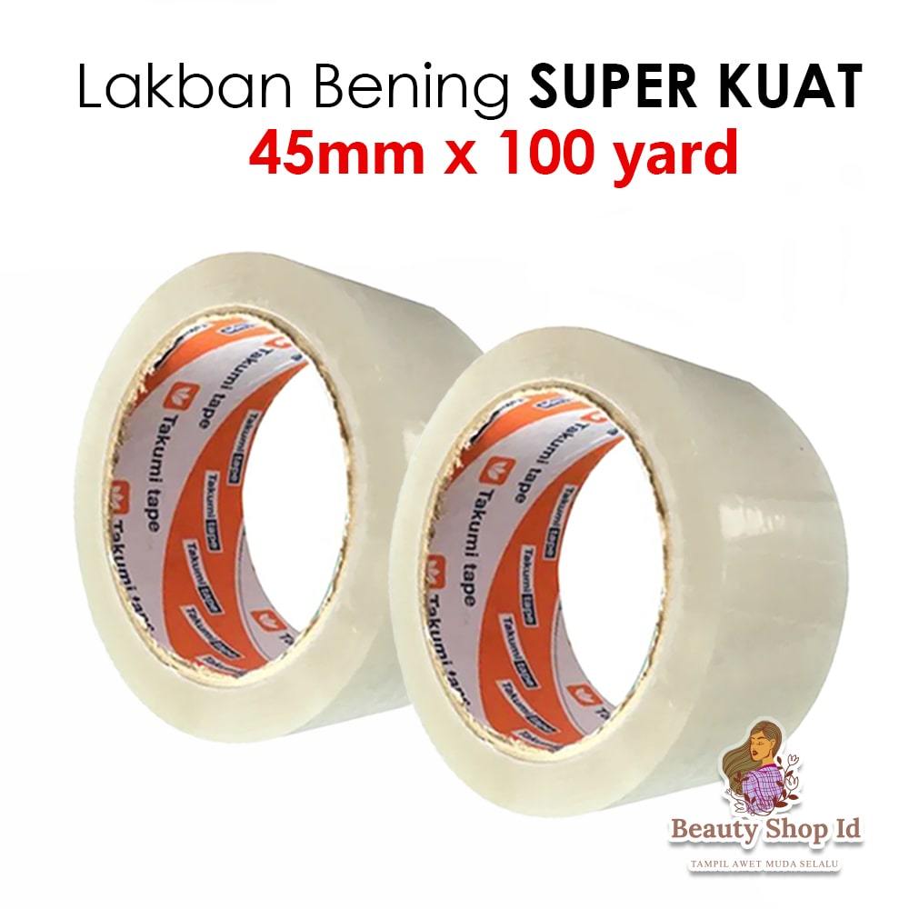 

Lakban Bening Daya Lengket Kuat 45mm x 100 yard Termurah - 1Roll