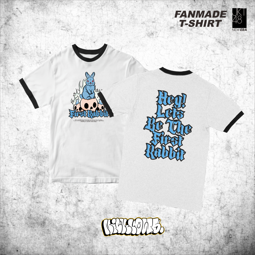 Kaos JKT48 "First Rabbit" Ringer tee Edition Fanmade by Nicklows.idn
