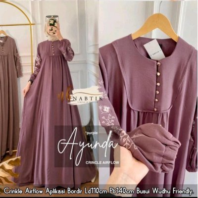 Gamis Muslimah - Ayunda Bordir Dress