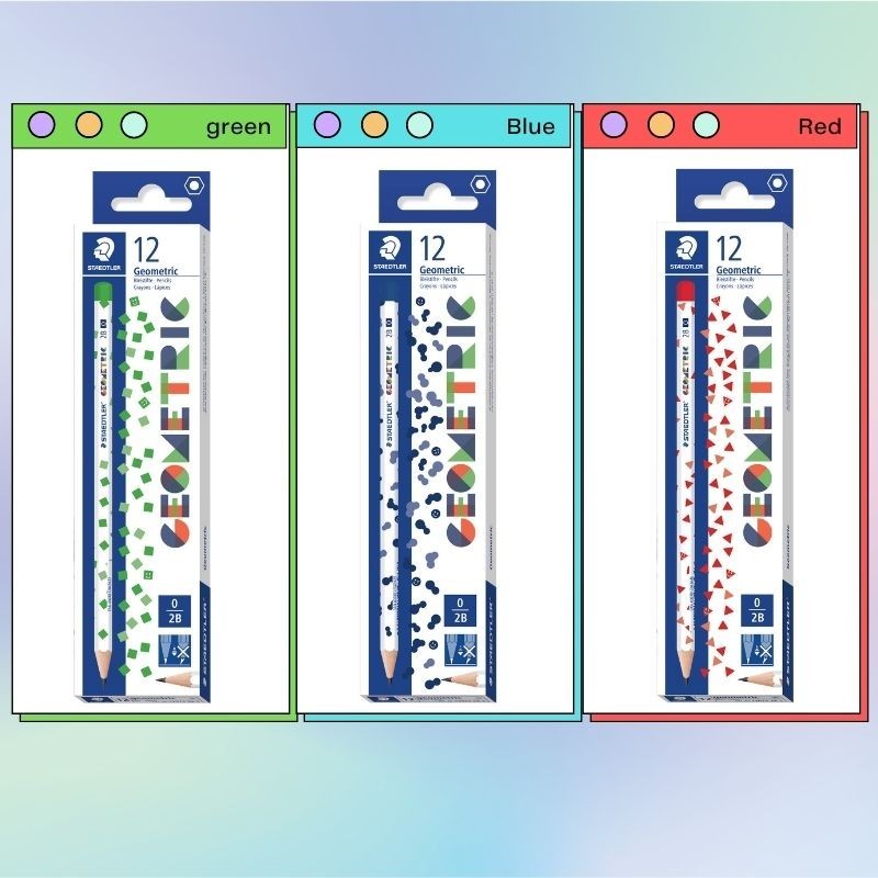 

Stationery Haul - STAEDTLER Pensil Geometri 2B 1 Box - Isi 12 pcs